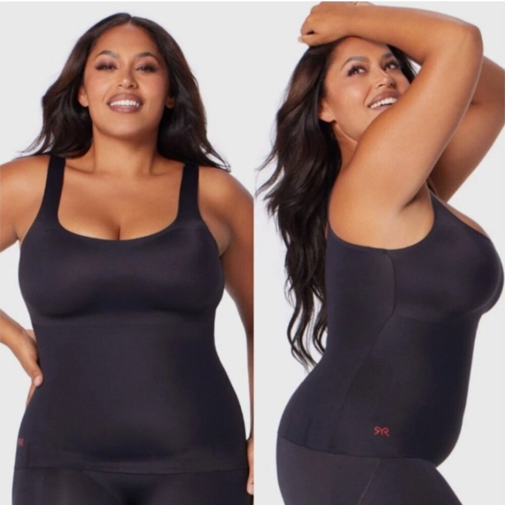 Ruby Ribbon‎ Second Skin Cami Womens 32 in Black Adjustable Layering